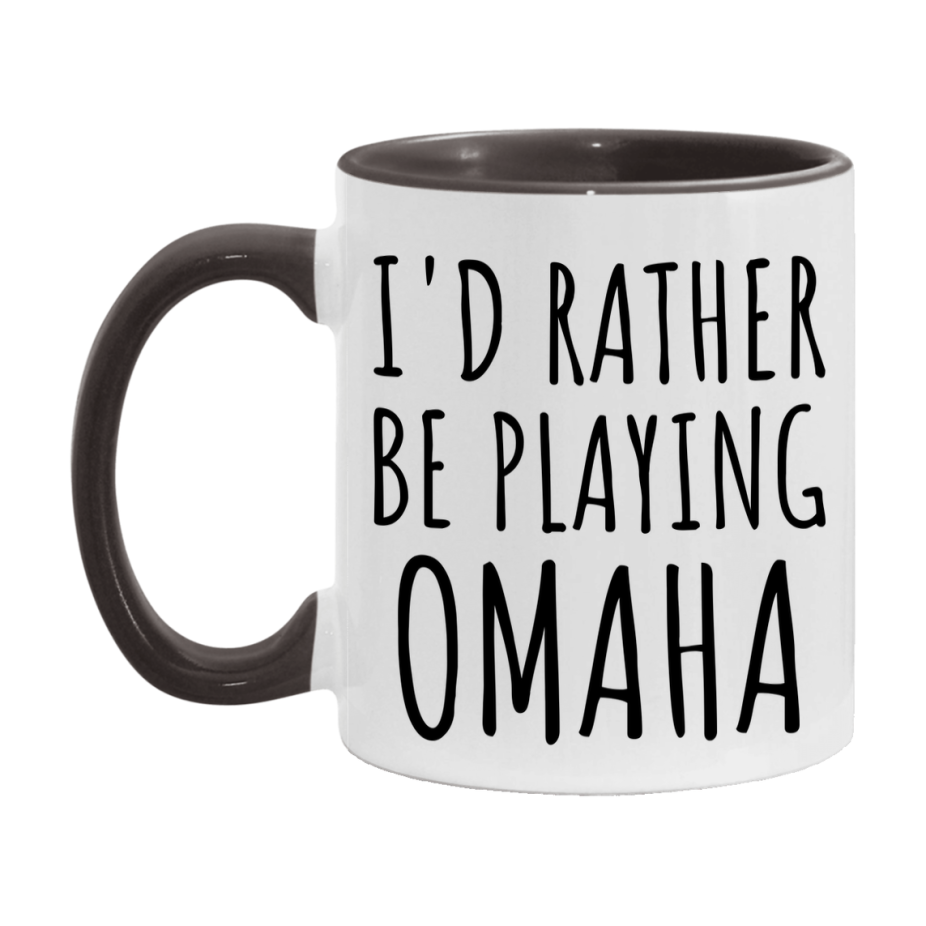 Casino Mug For Omaha Players, Funny Omaha Coffee Mug, 11Oz Or 15Oz Novelty Mug