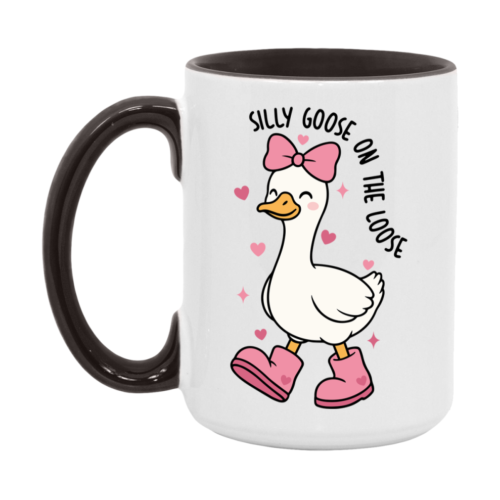 Silly Goose Mug, Silly Goose Valentine Mug, 11Oz Or 15Oz Ceramic Coffee Mug