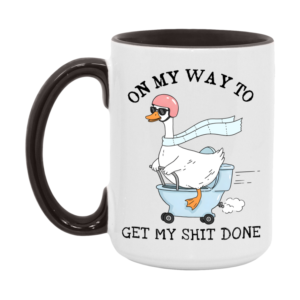Silly Goose Mug, Funny Goose Coffee Mug, 11Oz Or 15Oz Ceramic Cup
