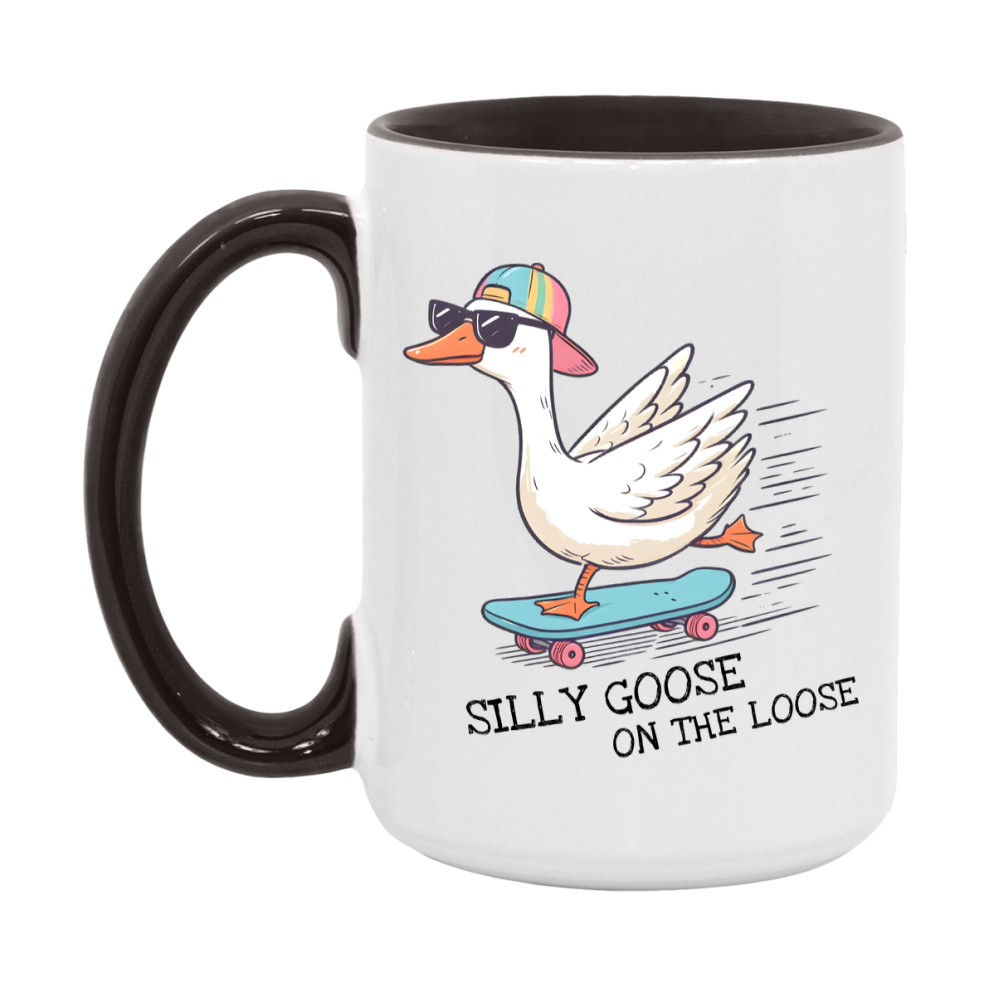 Silly Goose Mug, Funny Goose Coffee Mug, 11Oz Or 15Oz Ceramic Cup
