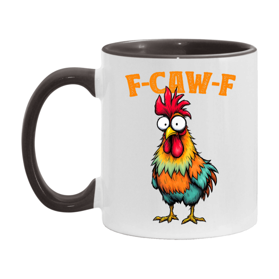F Caw F Mug, Funny Bird Coffee Mug, 11Oz Or 15Oz Ceramic Cup