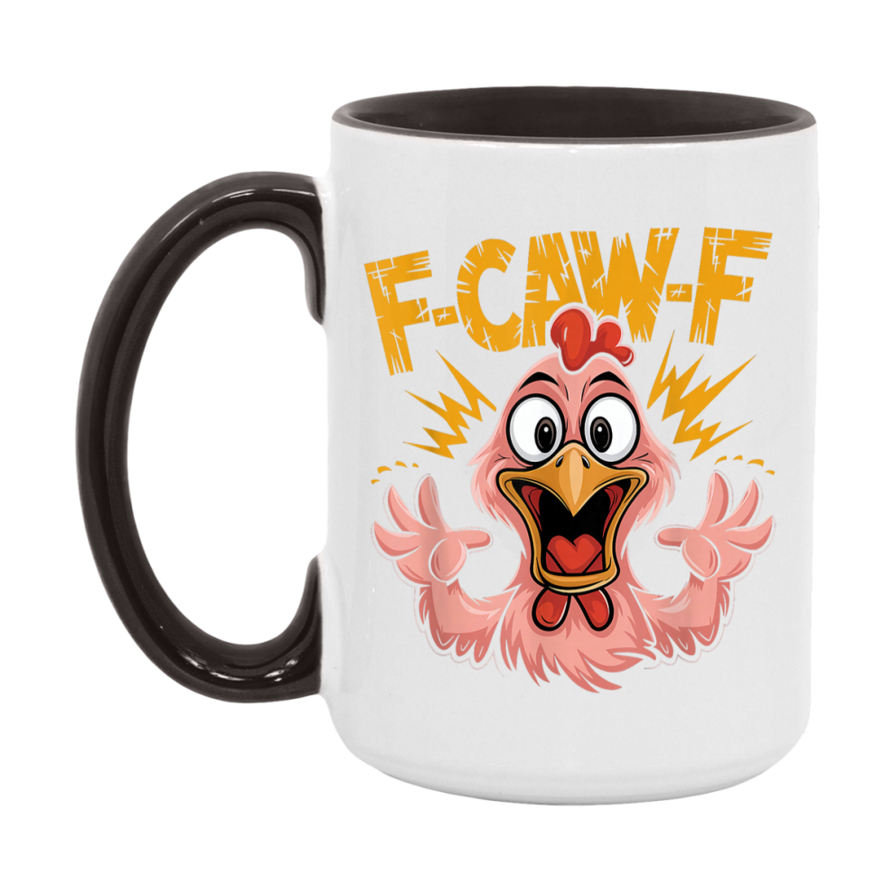 F Caw F Mug, Funny Bird Coffee Mug, 11Oz Or 15Oz Ceramic Cup