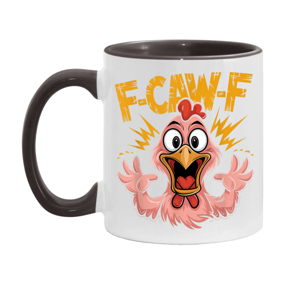 F Caw F Mug, Funny Bird Coffee Mug, 11Oz Or 15Oz Ceramic Cup