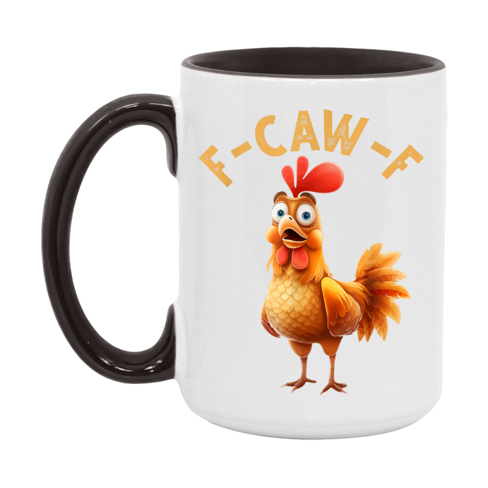 F Caw F Mug, Funny Bird Coffee Mug, 11Oz Or 15Oz Ceramic Cup