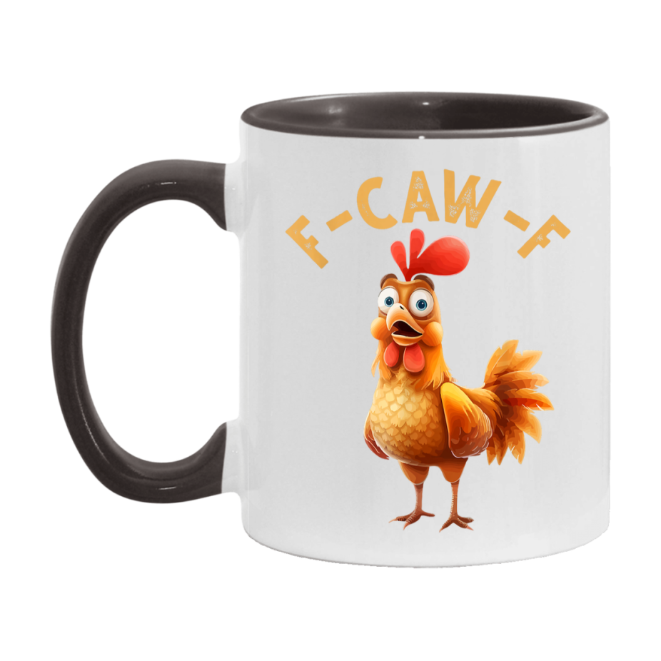 F Caw F Mug, Funny Bird Coffee Mug, 11Oz Or 15Oz Ceramic Cup