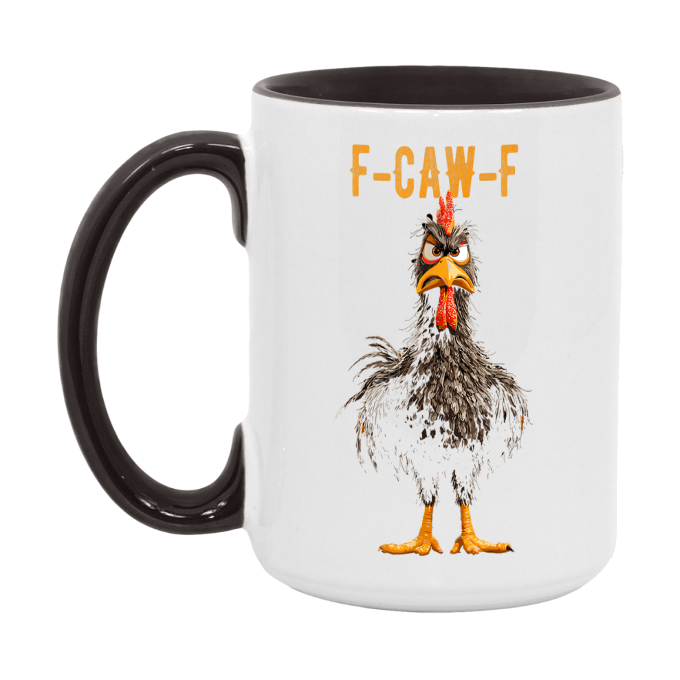 F Caw F Mug, Funny Bird Coffee Mug, 11Oz Or 15Oz Ceramic Cup
