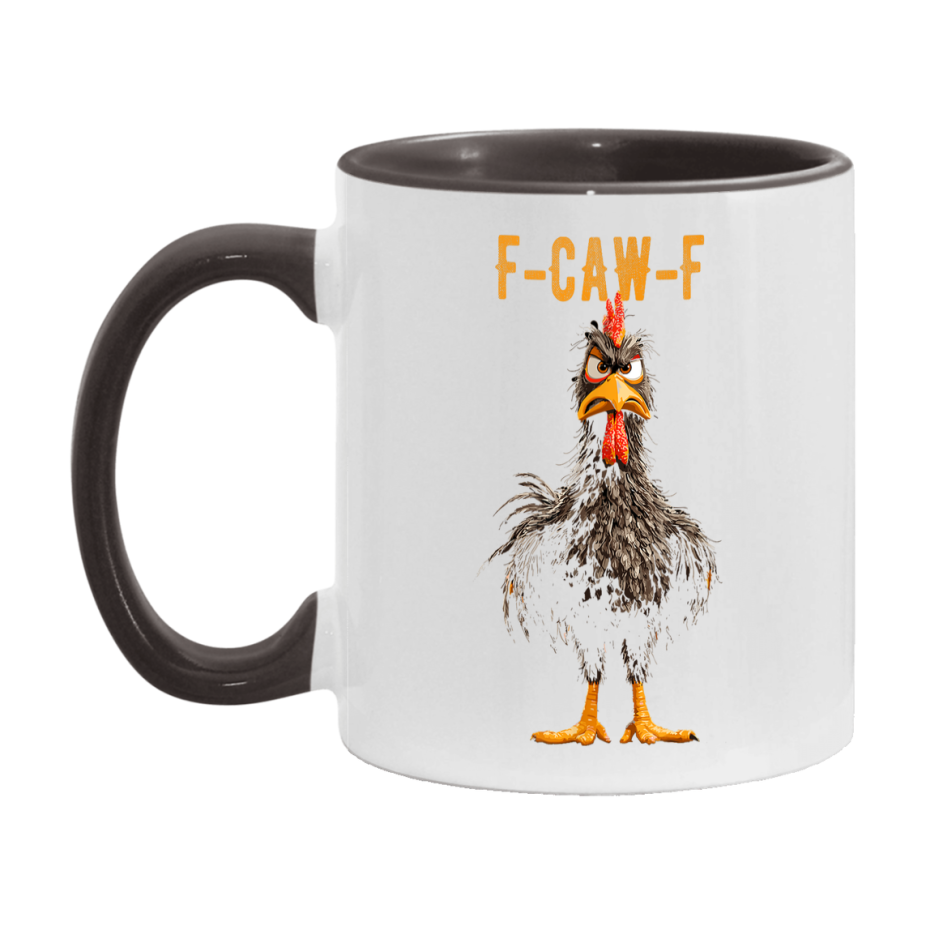 F Caw F Mug, Funny Bird Coffee Mug, 11Oz Or 15Oz Ceramic Cup