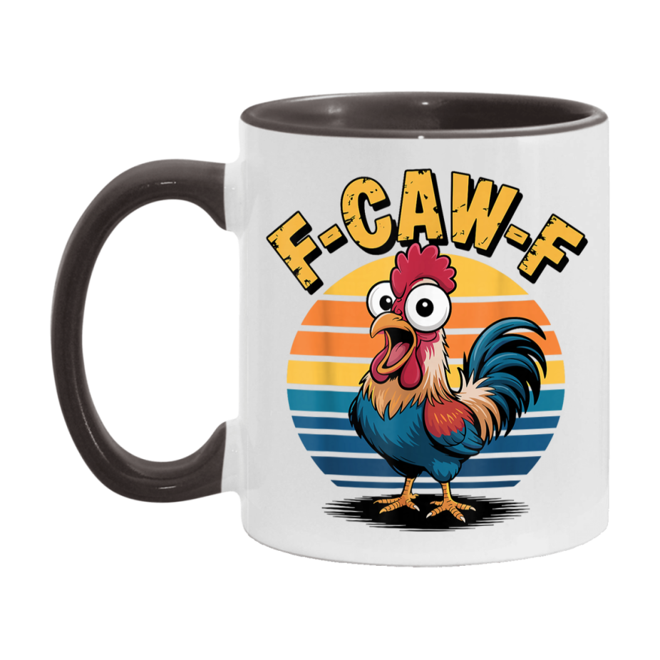 F Caw F Mug, Funny Bird Coffee Mug, 11Oz Or 15Oz Ceramic Cup