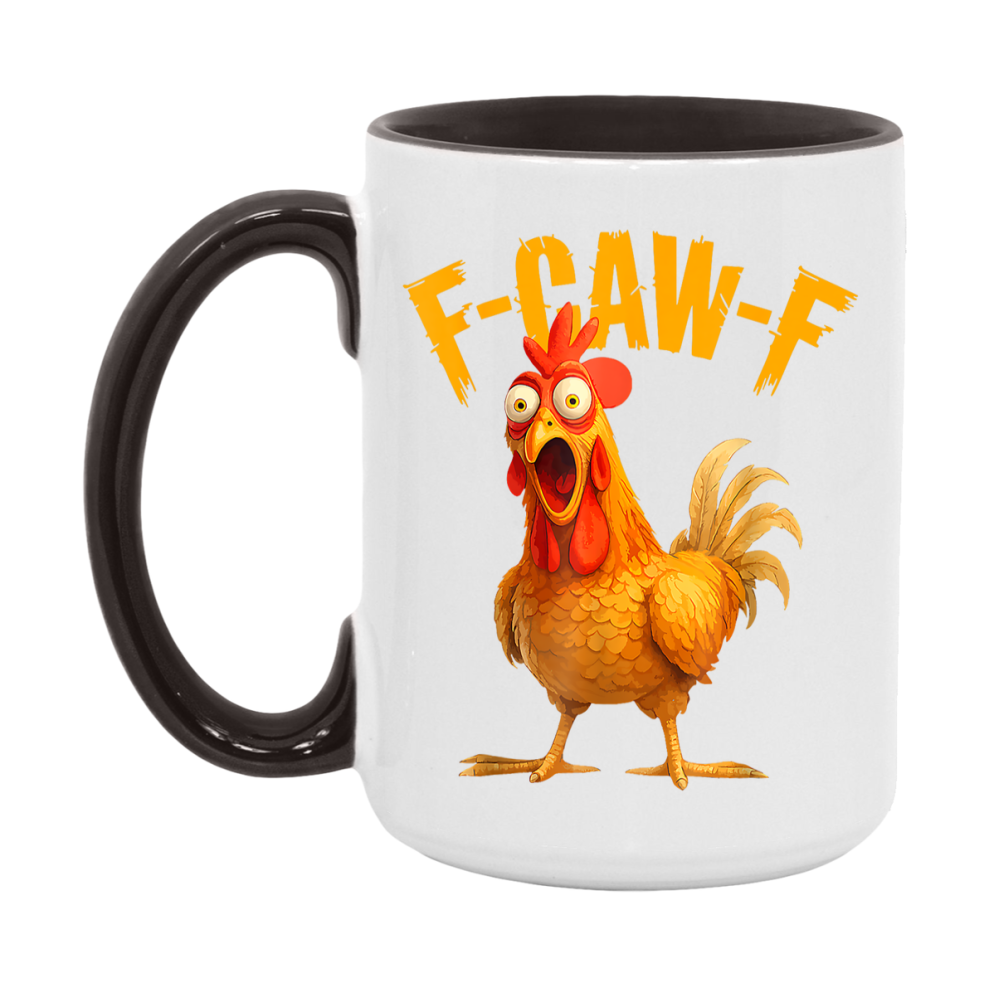 F Caw F Mug, Funny Bird Coffee Mug, 11Oz Or 15Oz Ceramic Cup