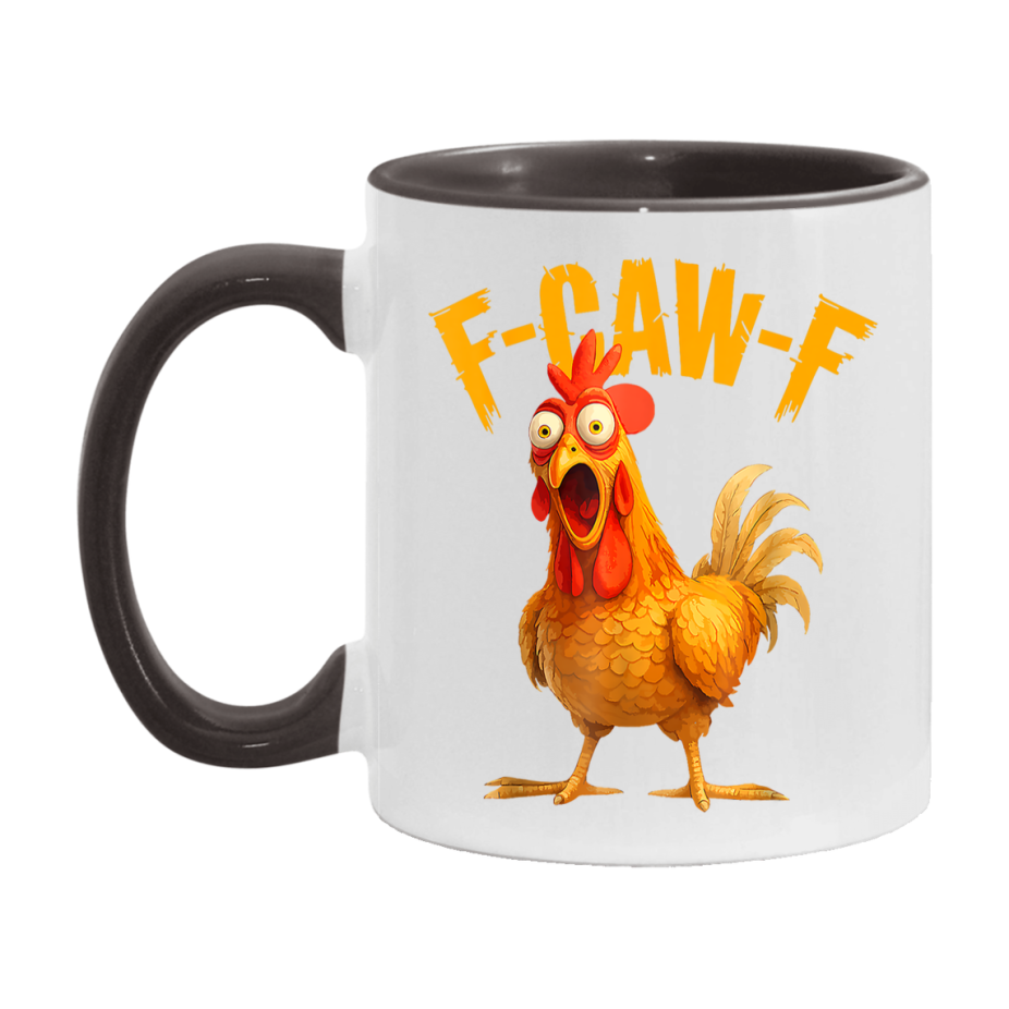 F Caw F Mug, Funny Bird Coffee Mug, 11Oz Or 15Oz Ceramic Cup