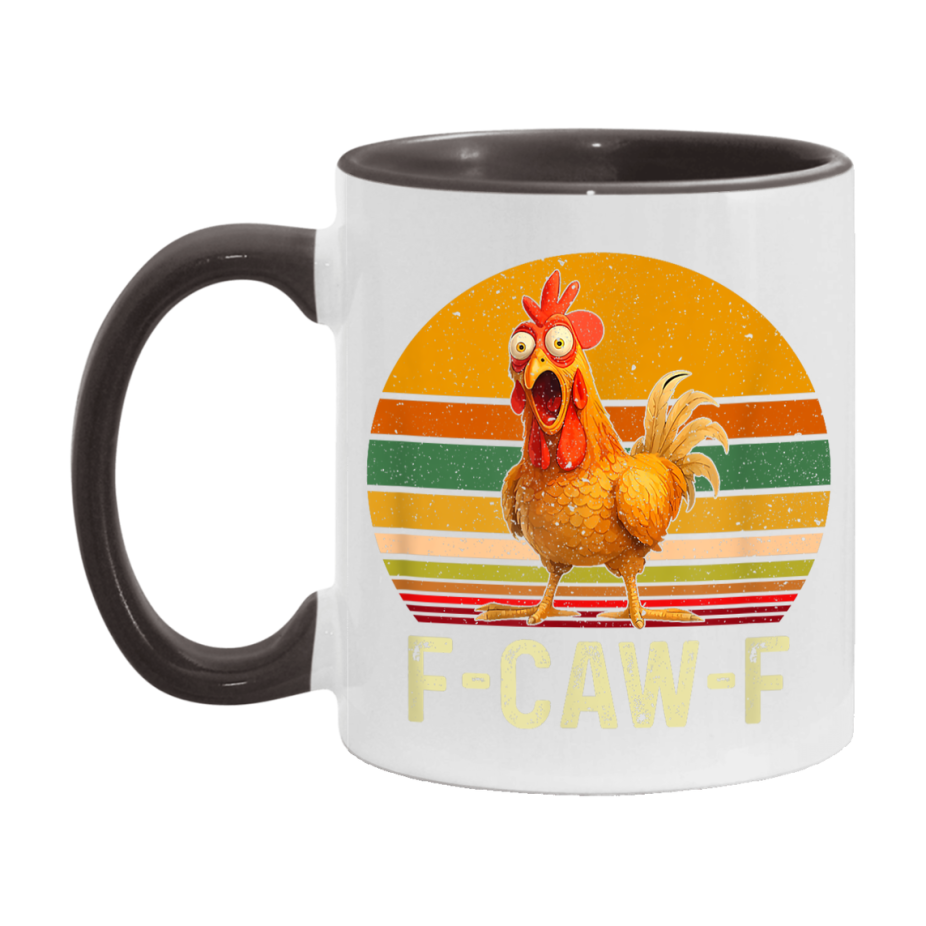 F Caw F Mug, Funny Bird Coffee Mug, 11Oz Or 15Oz Ceramic Cup