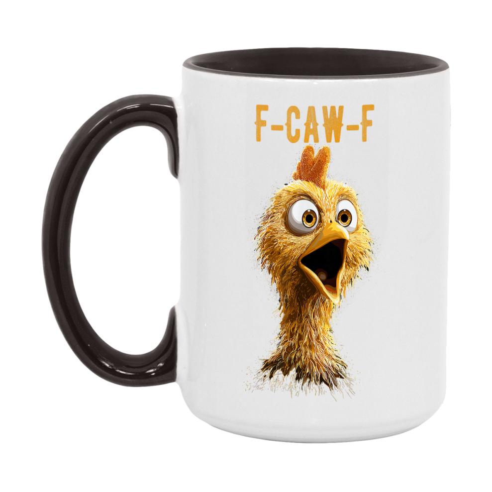 F Caw F Mug, Funny Bird Coffee Mug, 11Oz Or 15Oz Ceramic Cup