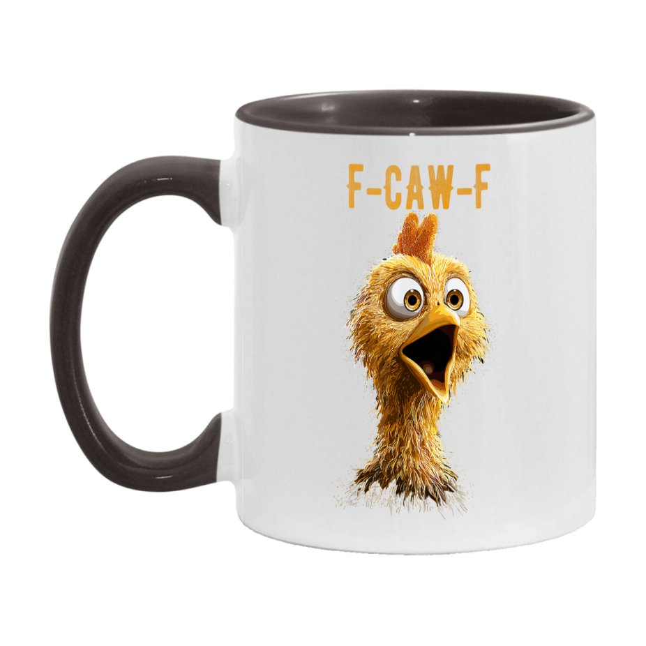 F Caw F Mug, Funny Bird Coffee Mug, 11Oz Or 15Oz Ceramic Cup