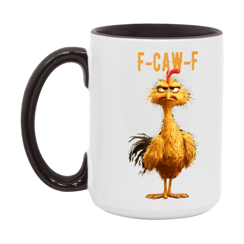 F Caw F Mug, Funny Bird Coffee Mug, 11Oz Or 15Oz Ceramic Cup