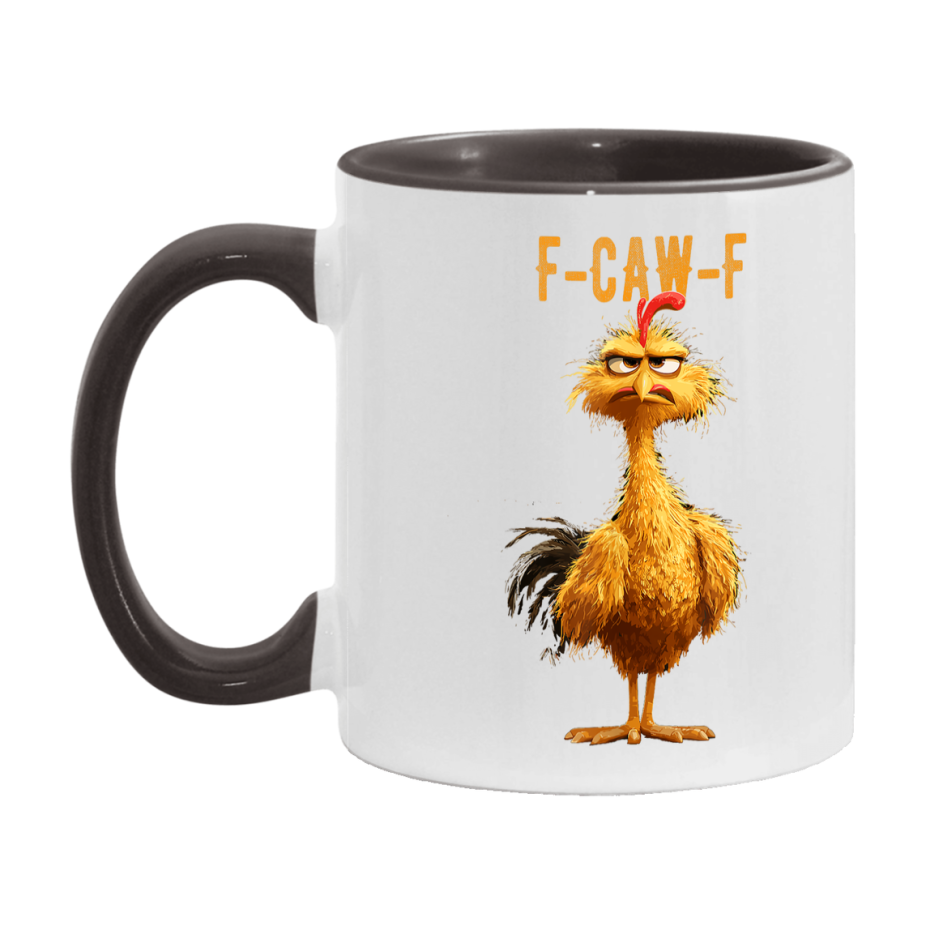F Caw F Mug, Funny Bird Coffee Mug, 11Oz Or 15Oz Ceramic Cup