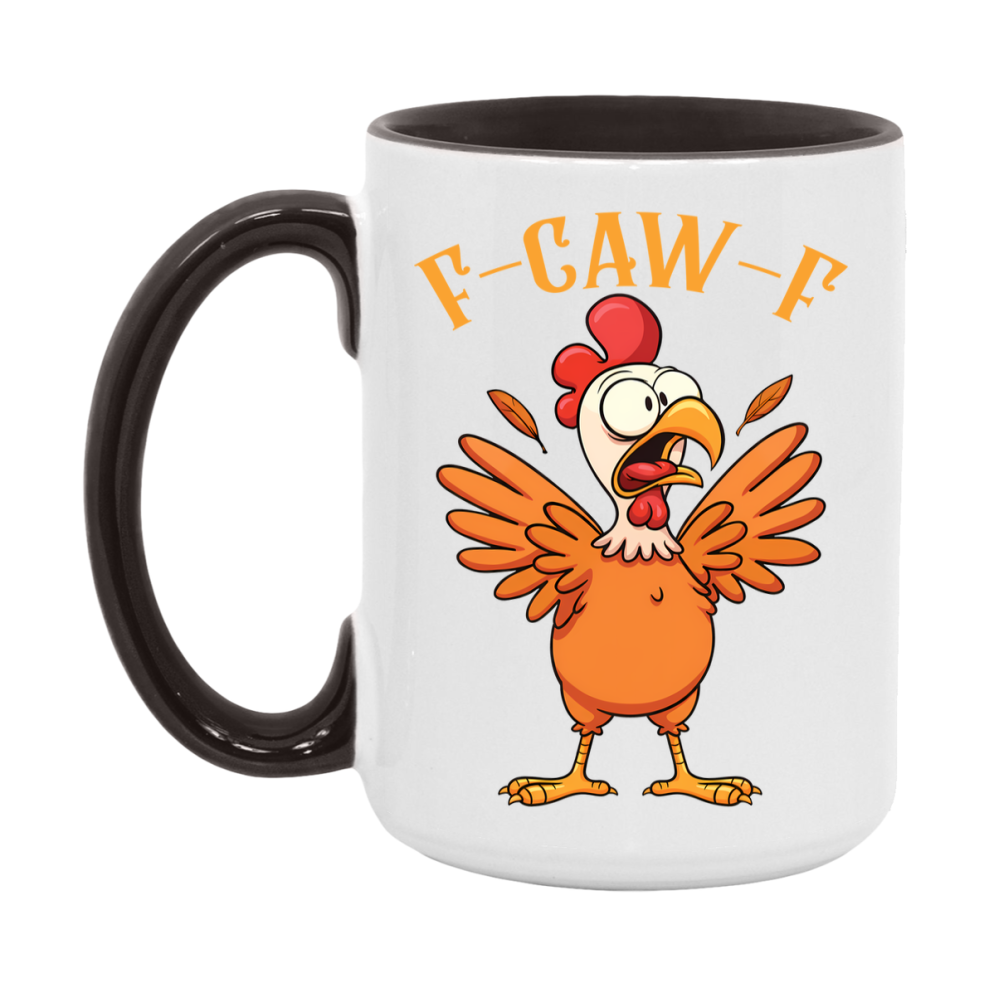 F Caw F Mug, Funny Bird Coffee Mug, 11Oz Or 15Oz Ceramic Cup