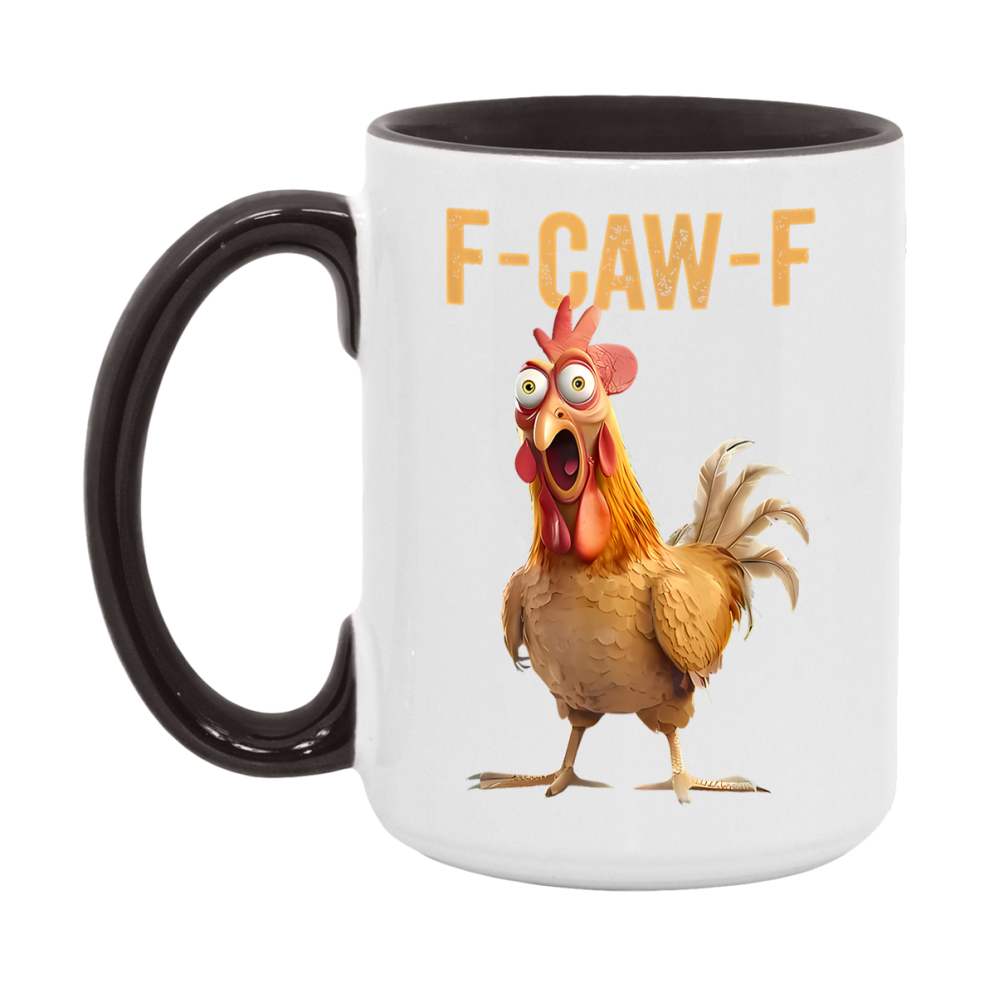 F Caw F Mug, Funny Bird Coffee Mug, 11Oz Or 15Oz Ceramic Cup