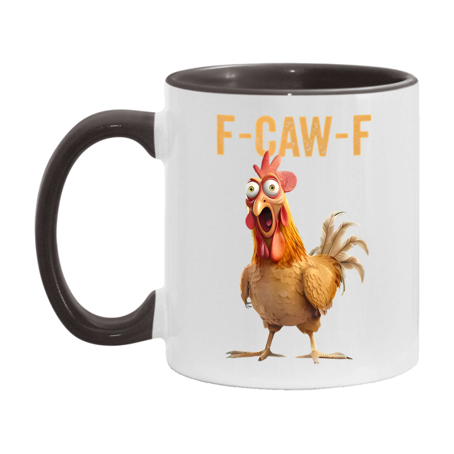 F Caw F Mug, Funny Bird Coffee Mug, 11Oz Or 15Oz Ceramic Cup