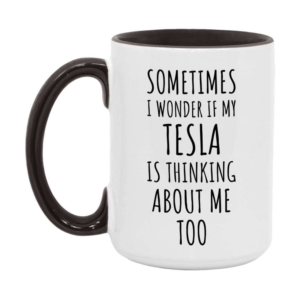 Tesla Car Lover Mug, Funny Tesla Coffee Mug