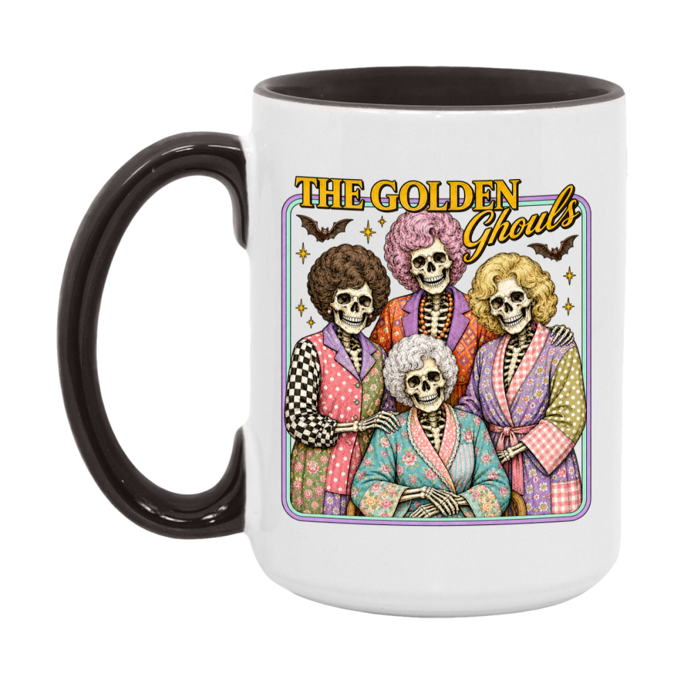 The Golden Ghouls Mug - Halloween Coffee Mug, 11Oz Or 15Oz Ceramic Cup