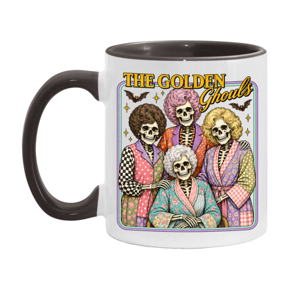 The Golden Ghouls Mug - Halloween Coffee Mug, 11Oz Or 15Oz Ceramic Cup