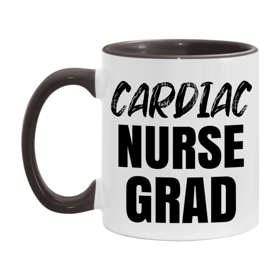 Cardiac Nurse Grad Coffee Mug - Ceramic Nursing Graduation Gift