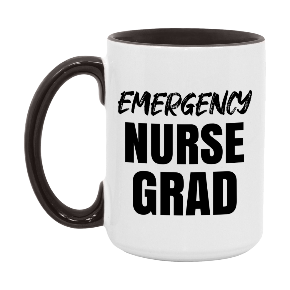 Emergency Nurse Grad Coffee Mug - Ceramic Nursing Graduation Gift