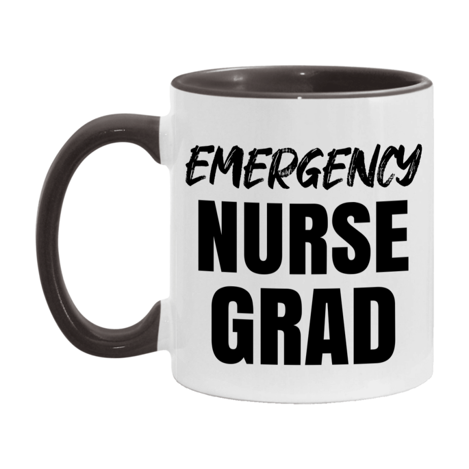 Emergency Nurse Grad Coffee Mug - Ceramic Nursing Graduation Gift