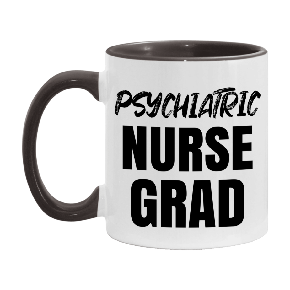 Psychiatric Nurse Grad Coffee Mug - Ceramic Nursing Graduation Gift