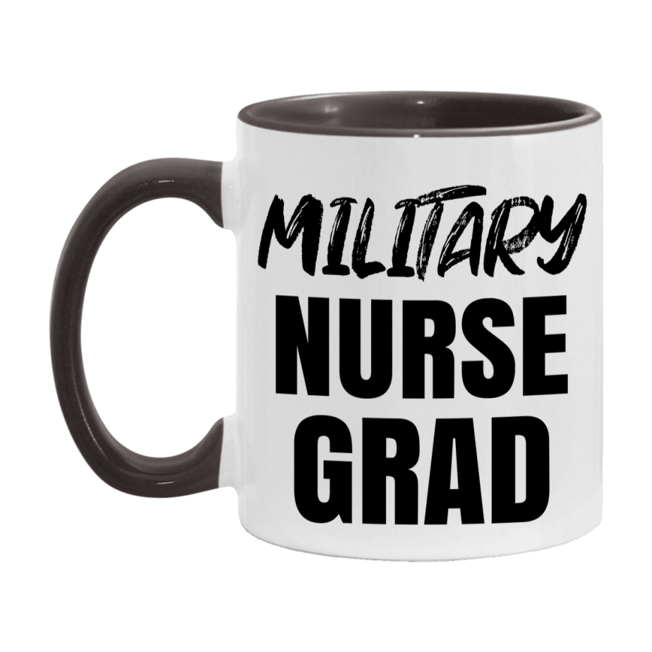 Military Nurse Grad Coffee Mug - Ceramic Nursing Graduation Gift