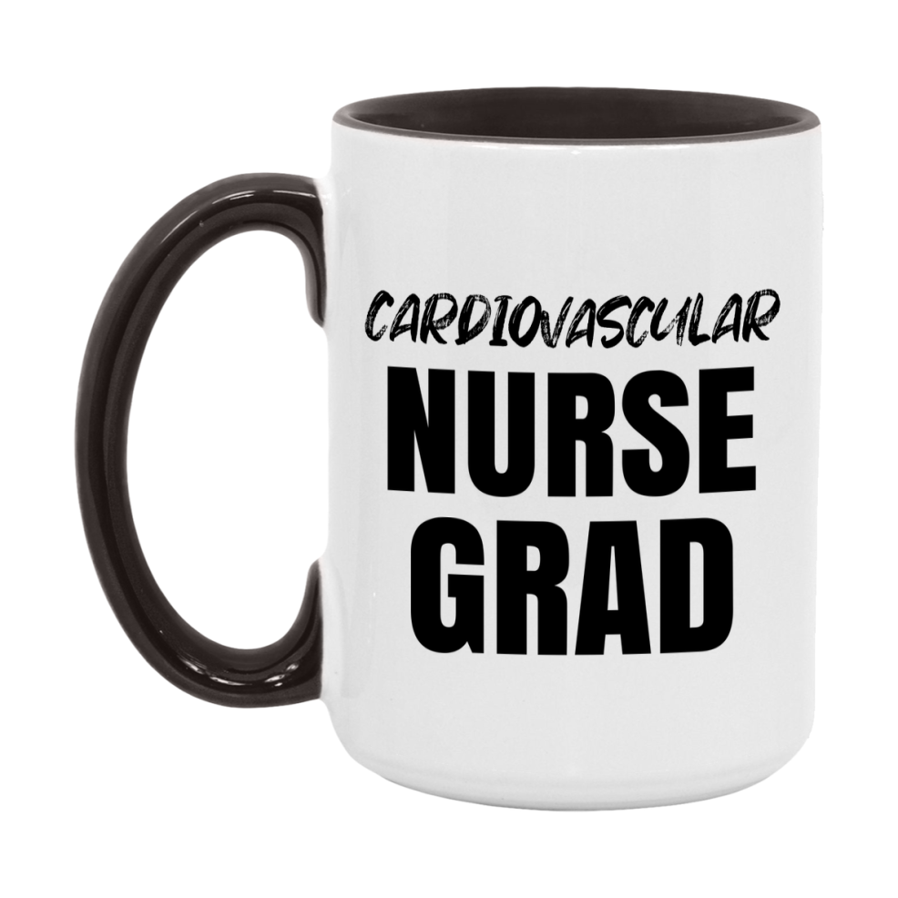 Cardiovascular Nurse Grad Coffee Mug - Ceramic Nursing Graduation Gift