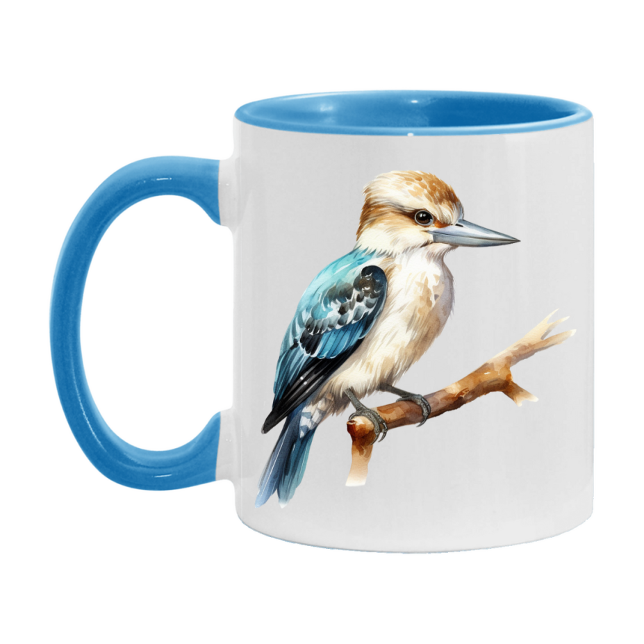 Bird Watching Mug, Kookaburra Song Bird Mug, 11oz or 15oz White Ceramic Coffee Mug Gift for Bird Watchers