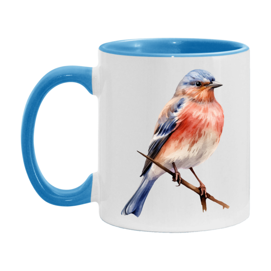 Bird Watching Mug, Linnet Song Bird Mug, 11oz or 15oz White Ceramic Coffee Mug Gift for Bird Watchers
