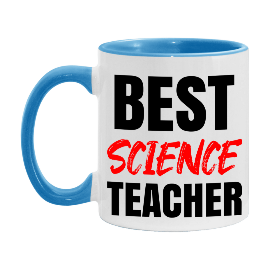 Teacher Superlative Mug, Best Science Teacher Gift, 11oz or 15oz White Ceramic Coffee Cup for Science Teacher