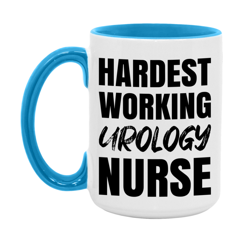 Nurse Superlative Mug, Hardest Working Urology Nurse Gift, 11oz or 15oz Ceramic Coffee Cup Gift
