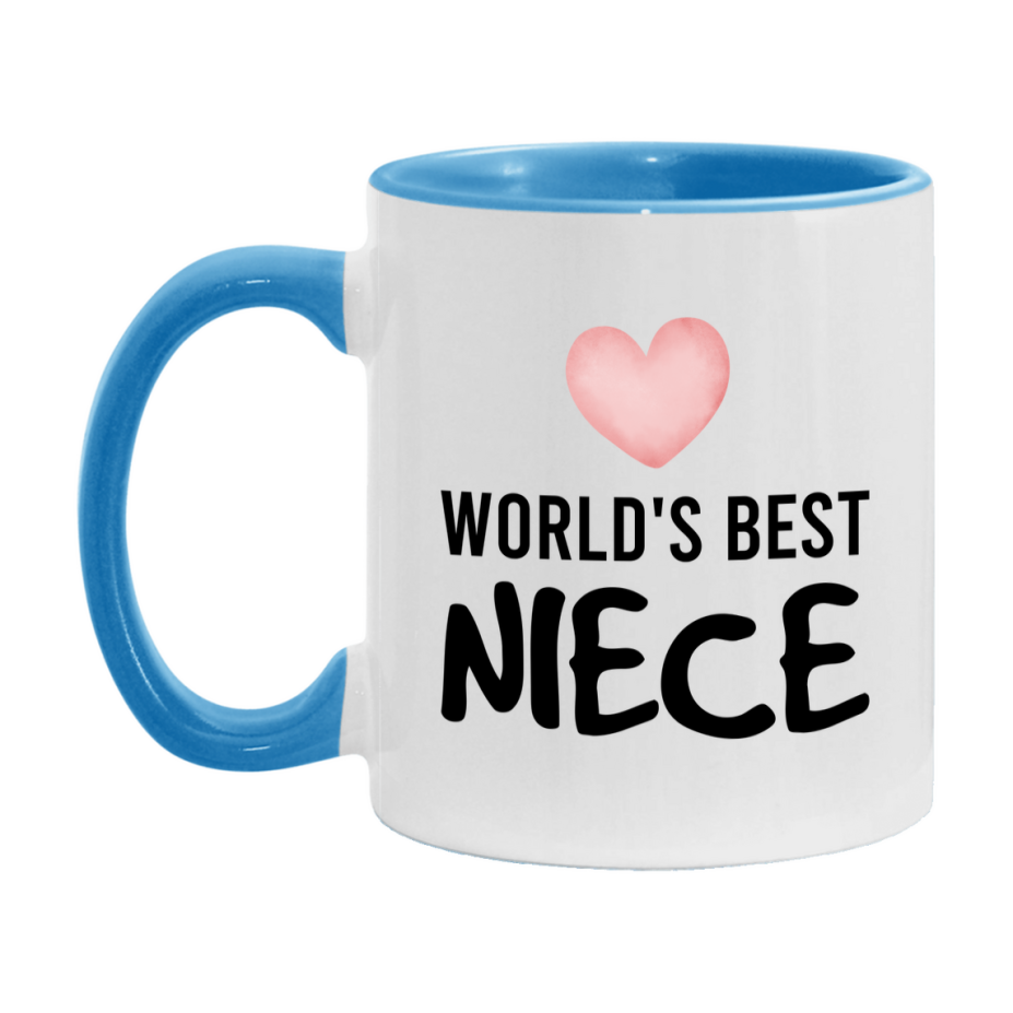 World's Best Niece Mug, Niece Superlative Coffee Mug, 11oz or 15oz Ceramic Cup, Gift for Niece