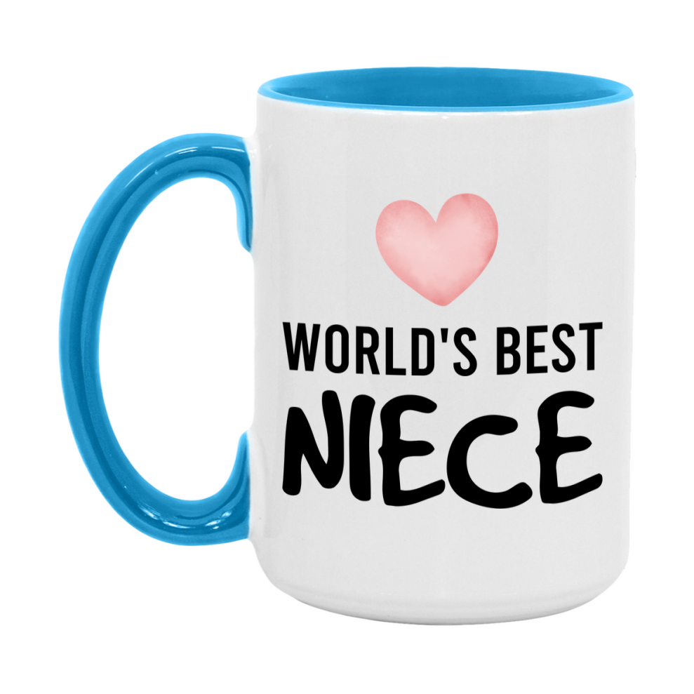 World's Best Niece Mug, Niece Superlative Coffee Mug, 11oz or 15oz Ceramic Cup, Gift for Niece