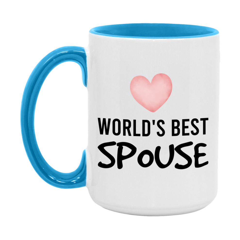 World's Best Spouse Mug, Spouse Superlative Coffee Mug, 11oz or 15oz Ceramic Cup, Gift for Spouse