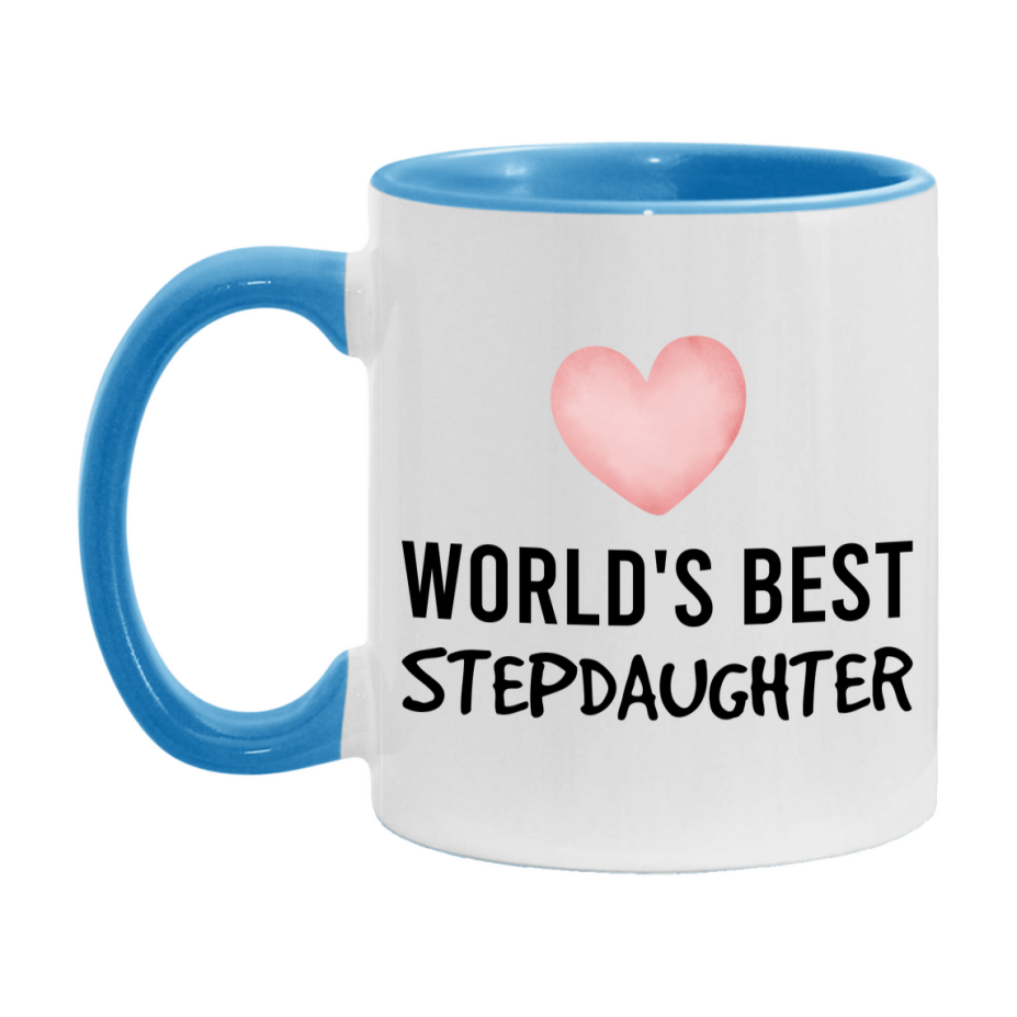 World's Best Stepdaughter Mug, Stepdaughter Superlative Coffee Mug, 11oz or 15oz Ceramic Cup, Gift for Stepdaughter