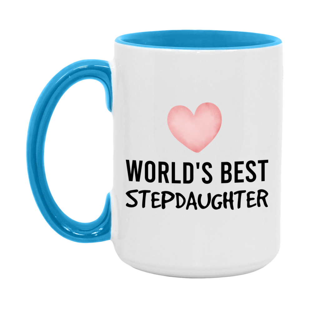 World's Best Stepdaughter Mug, Stepdaughter Superlative Coffee Mug, 11oz or 15oz Ceramic Cup, Gift for Stepdaughter