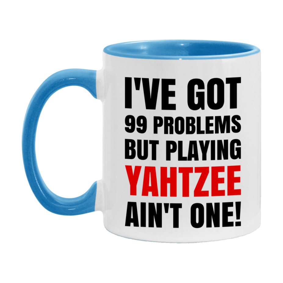 Funny Board Game Mug Gift, I've Got 99 Problems But Playing Board Games Ain't One! 11oz or 15oz Ceramic Coffee Mug for Board Game Lovers