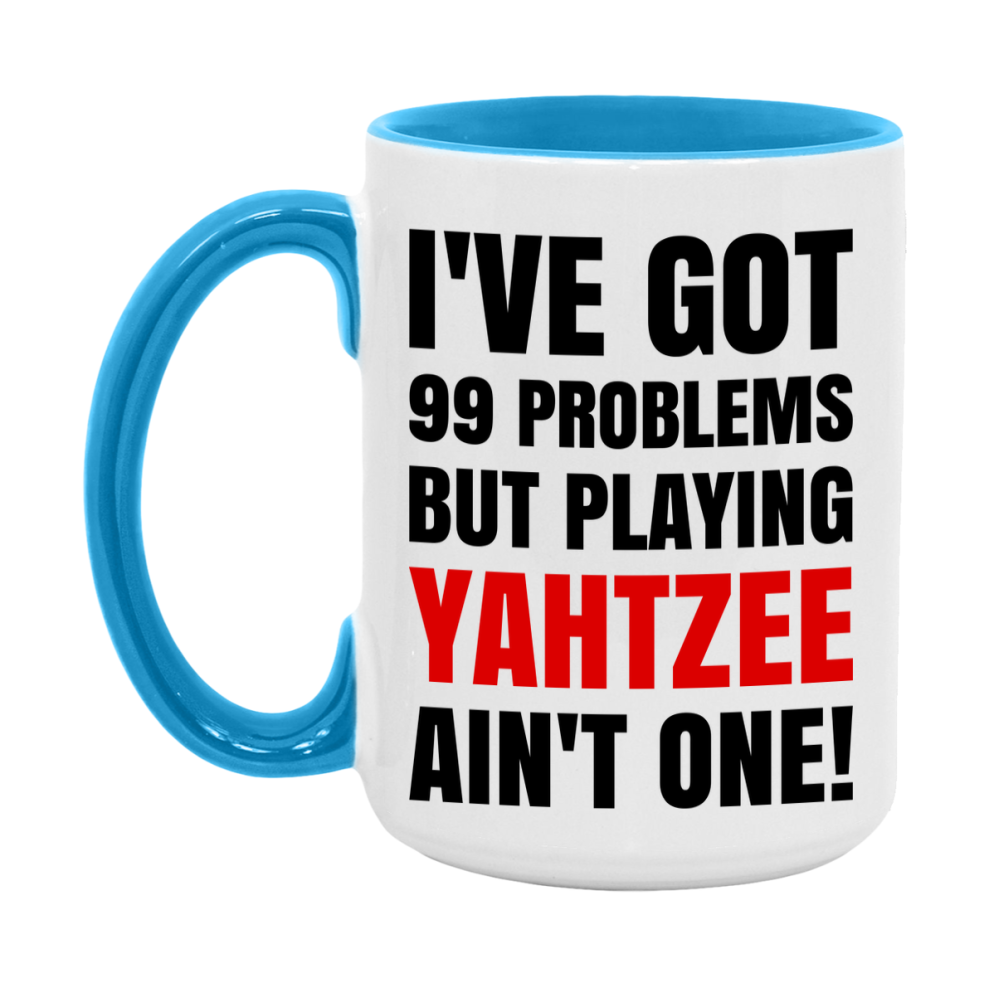Funny Board Game Mug Gift, I've Got 99 Problems But Playing Board Games Ain't One! 11oz or 15oz Ceramic Coffee Mug for Board Game Lovers