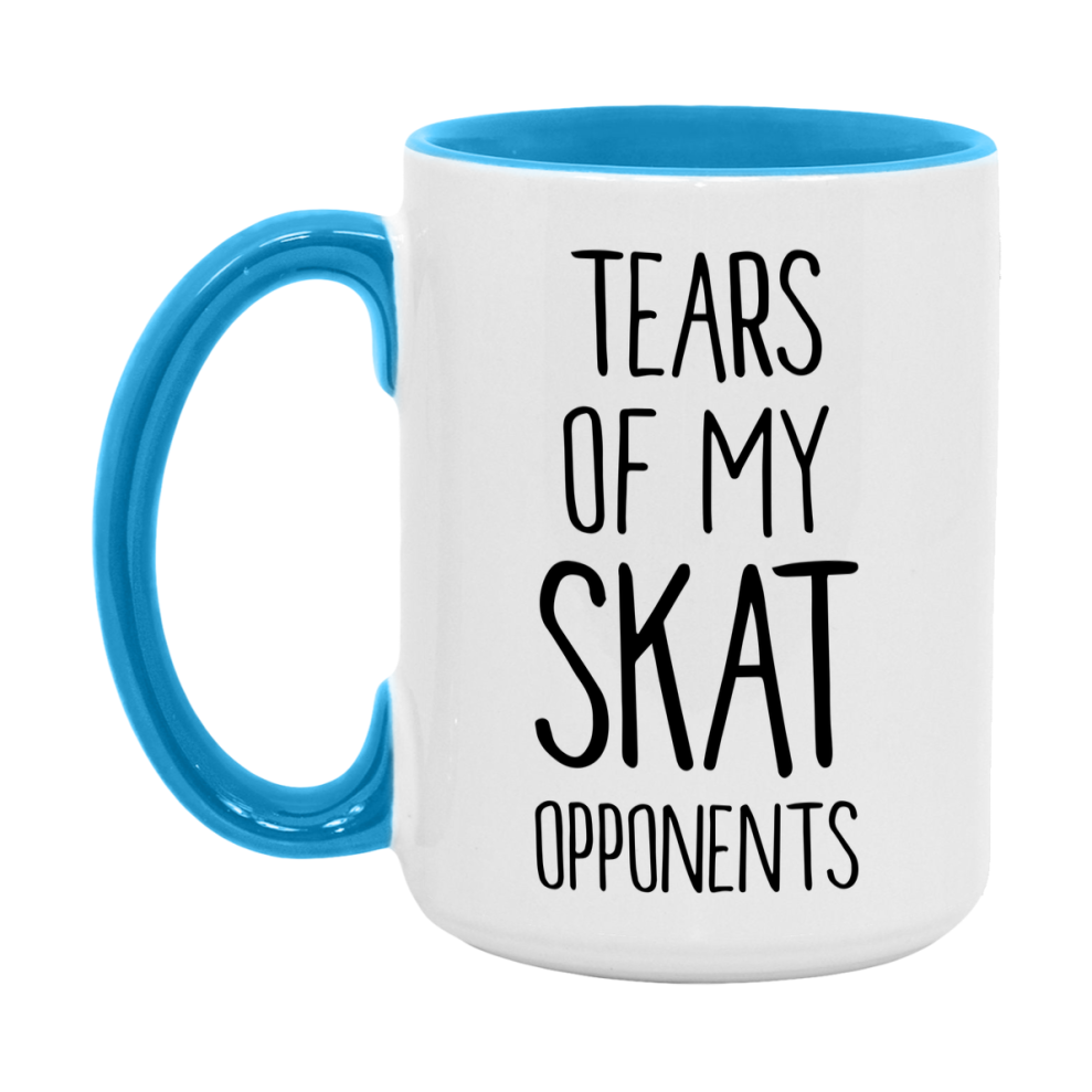 Funny Skat Mug – “Tears Of My Skat Opponents” – 11Oz Or 15Oz Coffee Cup