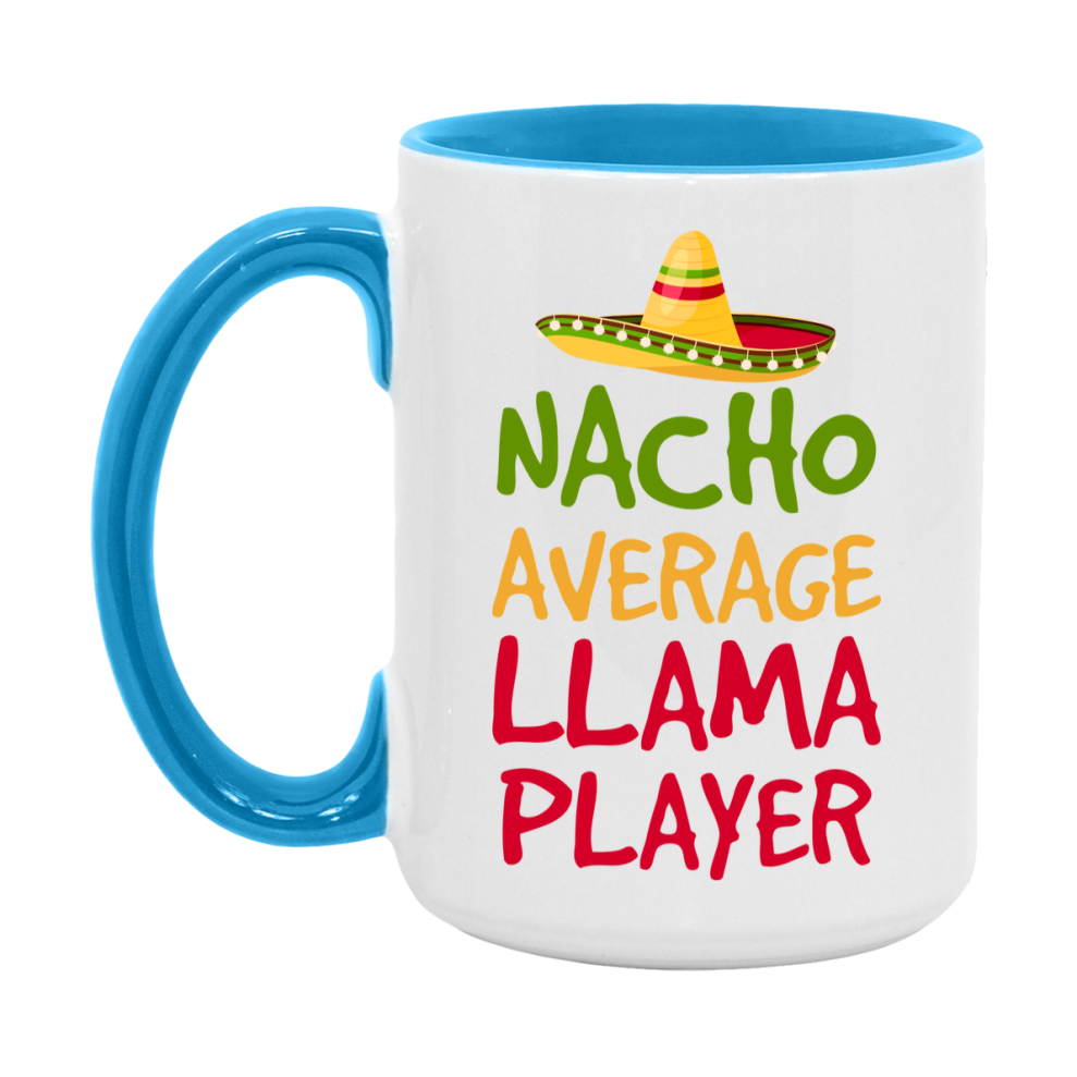 Funny Nacho Average Llama Player Mug – 11Oz Or 15Oz Ceramic Coffee Cup For Card Game Lovers