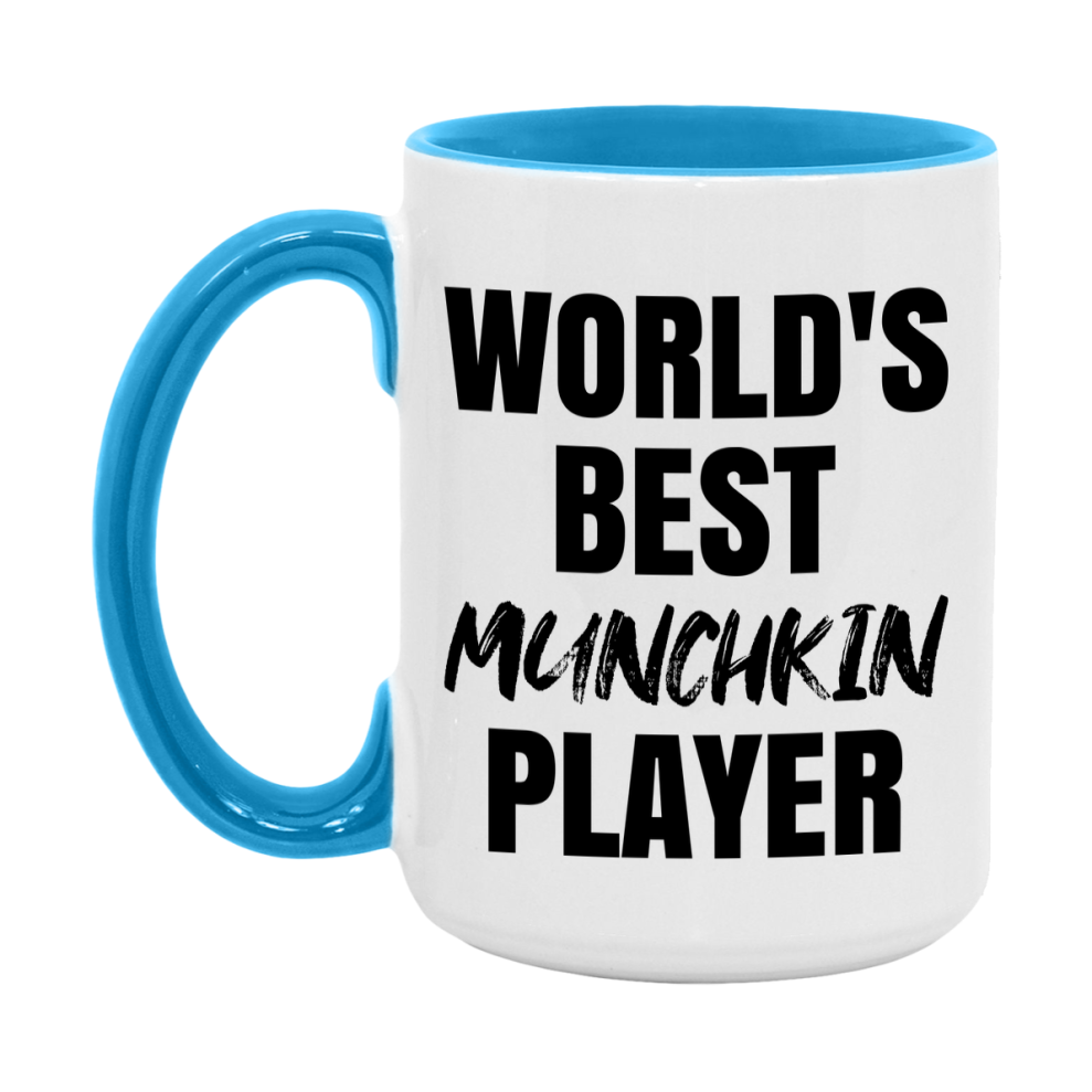 World's Best Munchkin Player Mug, Funny Card Game Player Gift, 11Oz Or 15Oz White Ceramic Mug