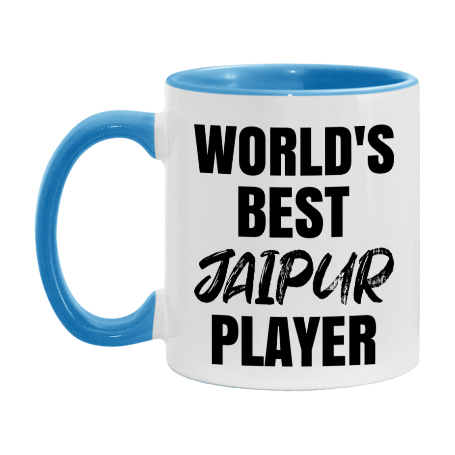World's Best Jaipur Player Mug, Funny Card Game Player Gift, 11Oz Or 15Oz White Ceramic Mug