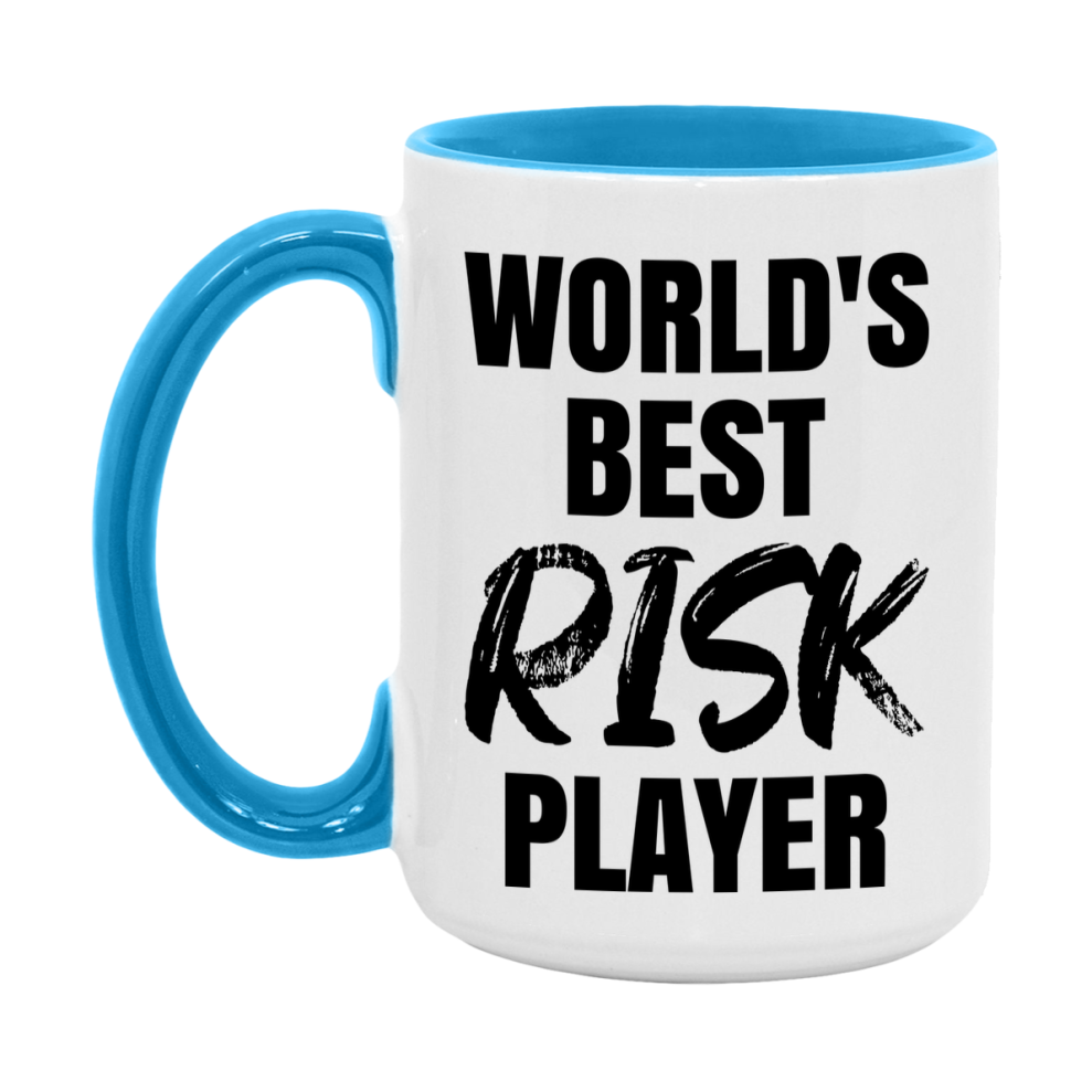 World's Best Risk Player Mug, Funny Game Board Gift, 11Oz Or 15Oz White Ceramic Mug
