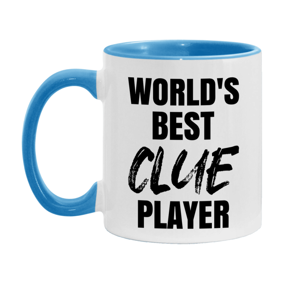 World's Best Clue Player Mug, Funny Game Board Gift, 11Oz Or 15Oz White Ceramic Mug