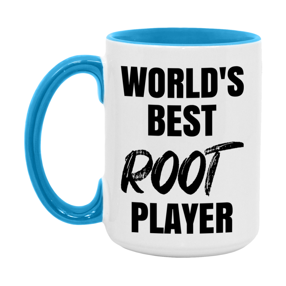 World's Best Root Player Mug, Funny Game Board Gift, 11Oz Or 15Oz White Ceramic Mug