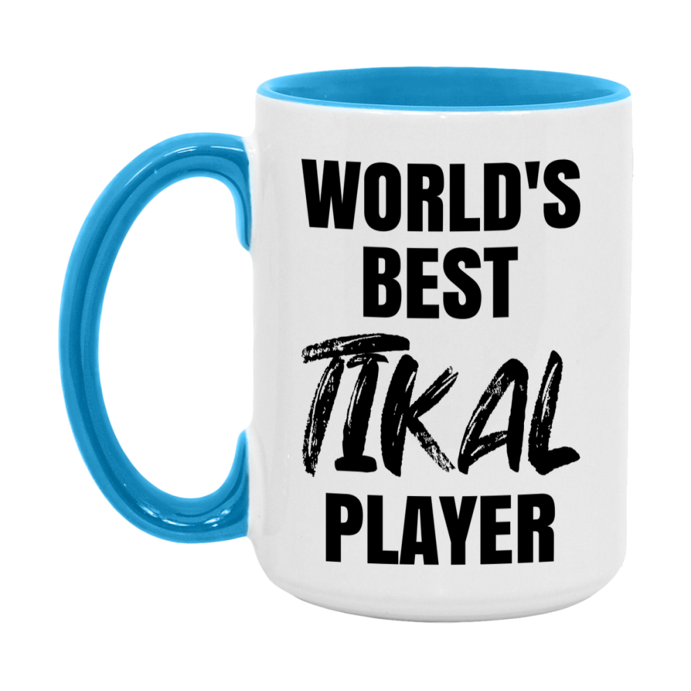 World's Best Tikal Player Mug, Funny Game Board Gift, 11Oz Or 15Oz White Ceramic Mug